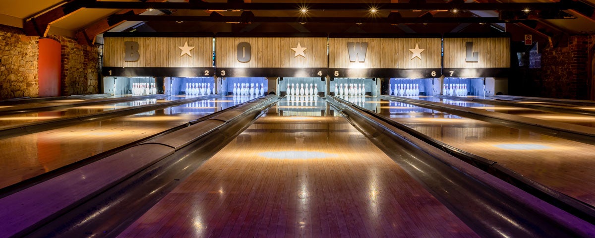 Bowling lanes at The Mardyke Entertainment Complex Cork City