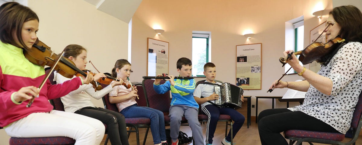Music session at The Coleman Irish Music Centre Gurteen County Sligo