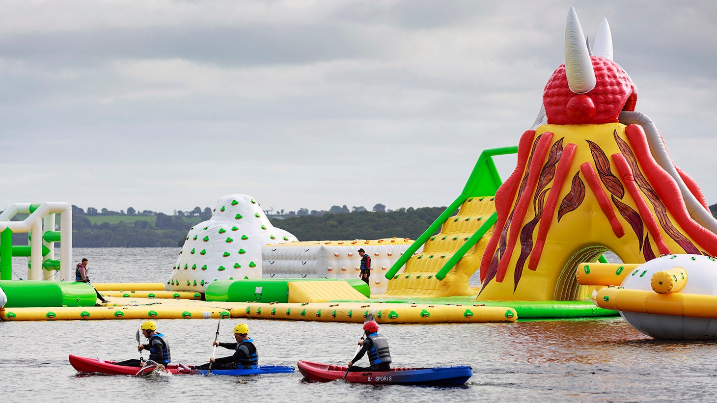 Kayakers playing at Baysports, Athlone, Westmeath