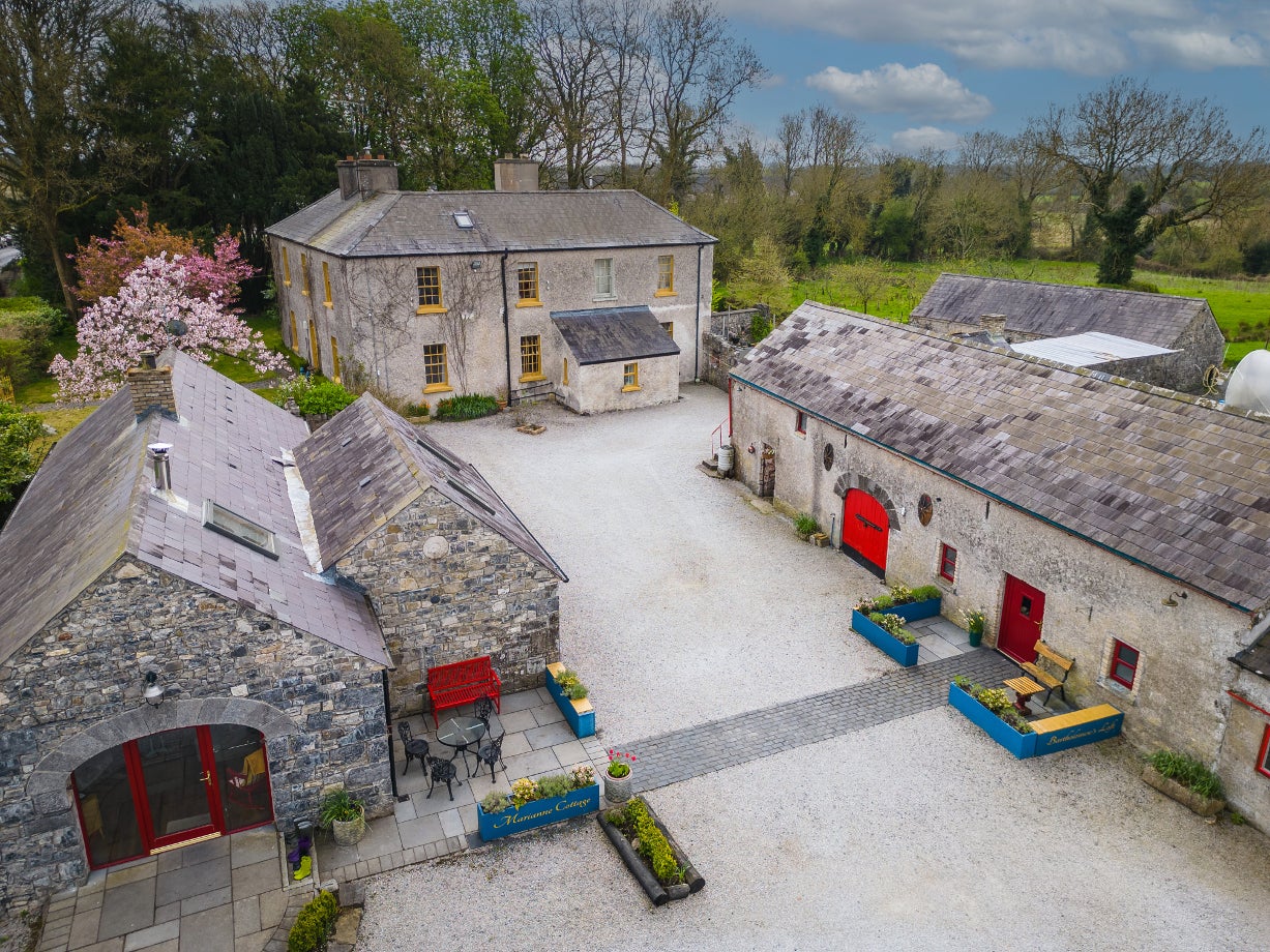 Aerial view of the property