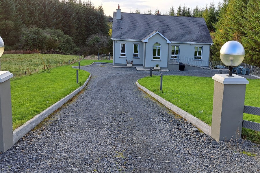 Front view of house and garden