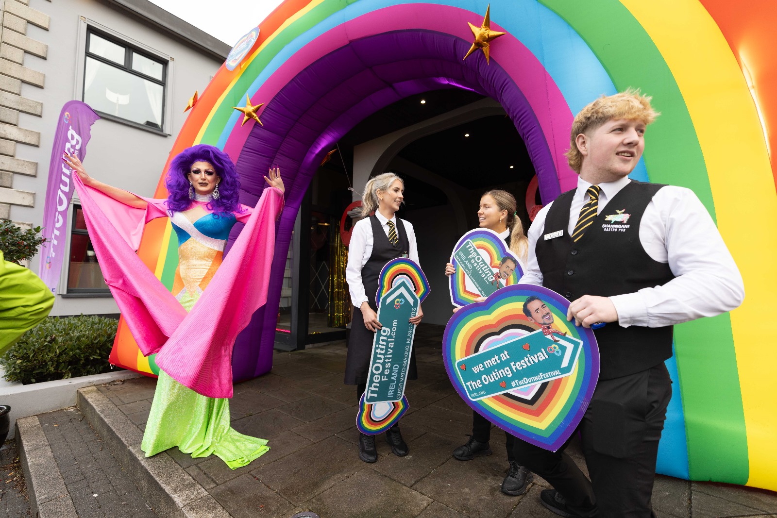 The Staff at The Outing Festival Ireland welcome you to The Inn at Dromoland with Anita Hero LGBT Festival
