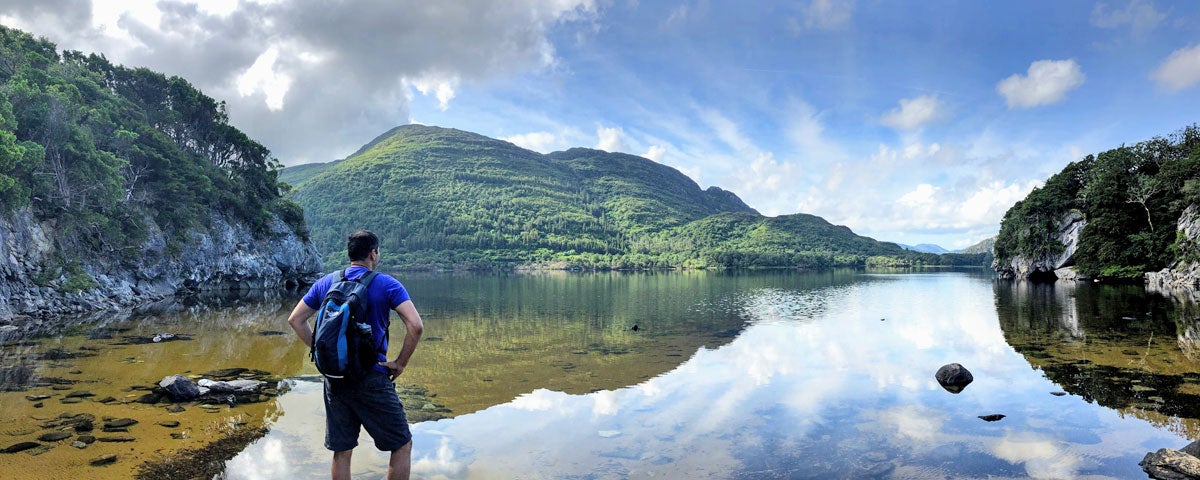 Beyond the Glass 5 Day Hiker Tour view of mountain and lake