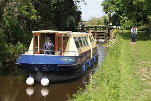 Picture of barge in canal