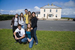 Image of Students outside Language School