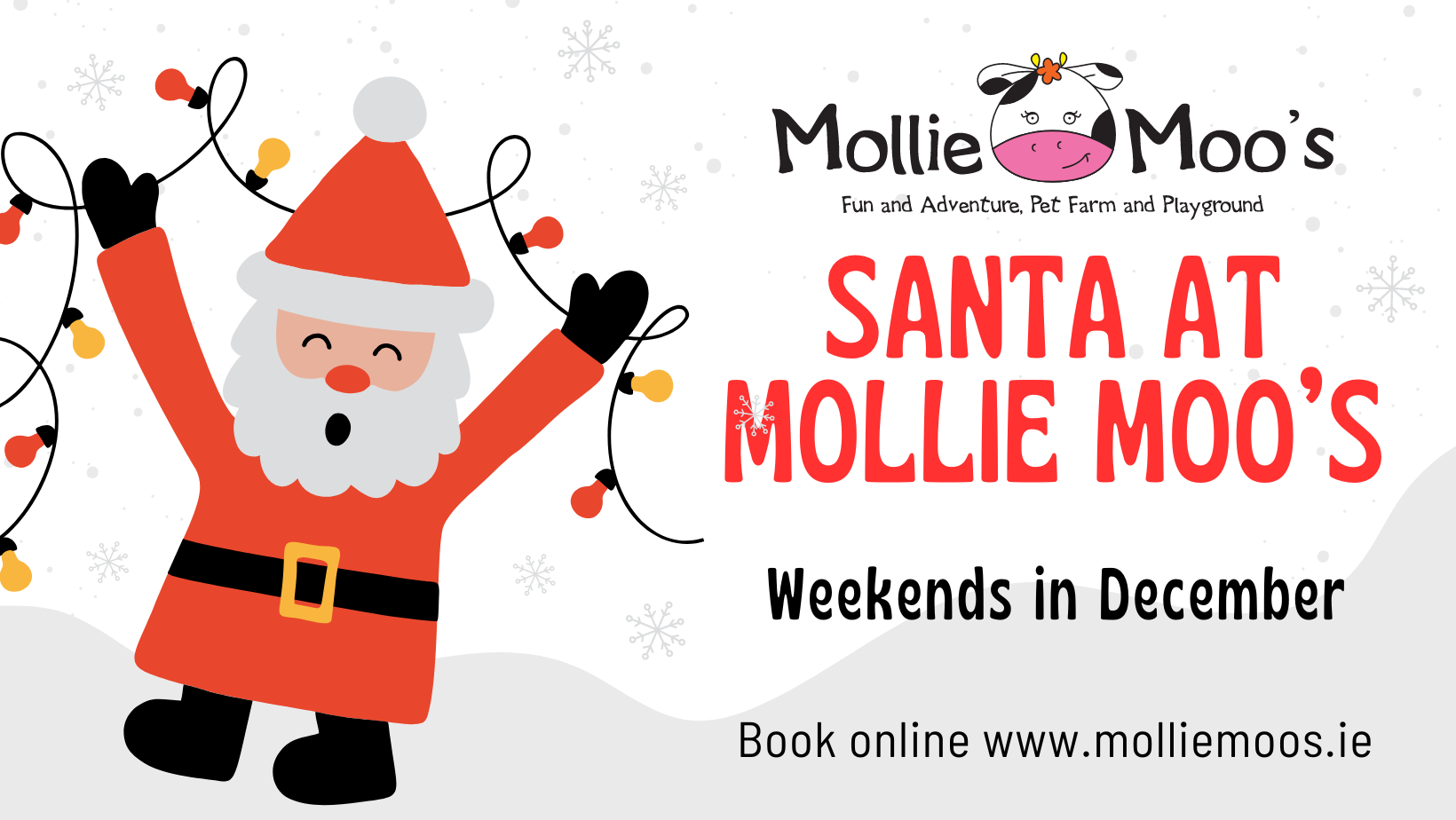 Santa at Mollie Moo's Pet Farm