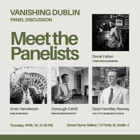 Poster for Vanishing Dublin | Meet the Panelists