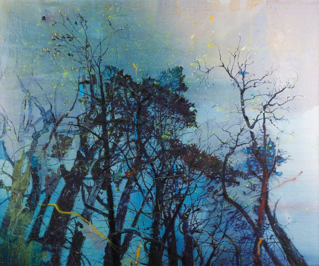 CAG.2343 Elizabeth Magill, Blue Constrictor, 2006, oil on canvas, 153 x 183 cm. Purchased, 2008. © the artist