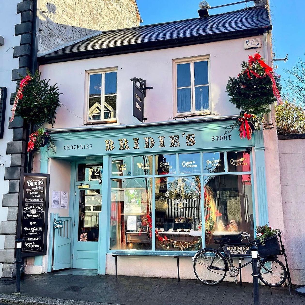 Exterior view of Bridie's Bar in Co Kilkenny