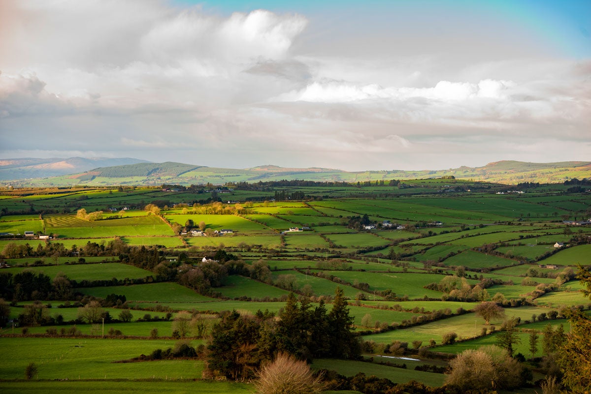 Aerial view of Paradise Hill Loop in Co Limerick