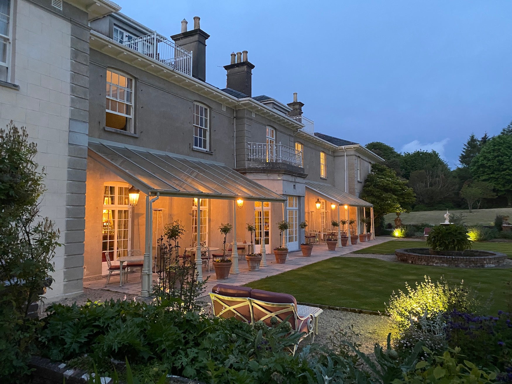 Exterior view of Dunbrody Country House Hotel in Co Wexford