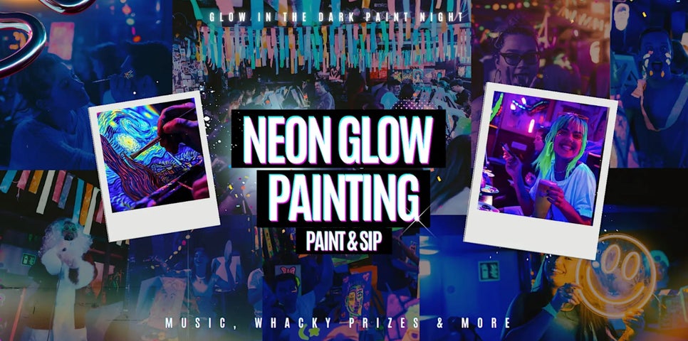 Neon Painting: Alice in Wonderland