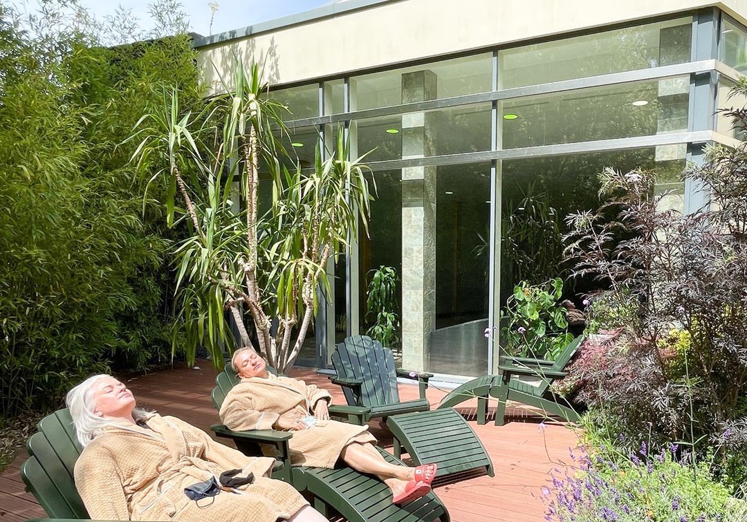 Two women relaxing at Fota Island Hotel in County Cork