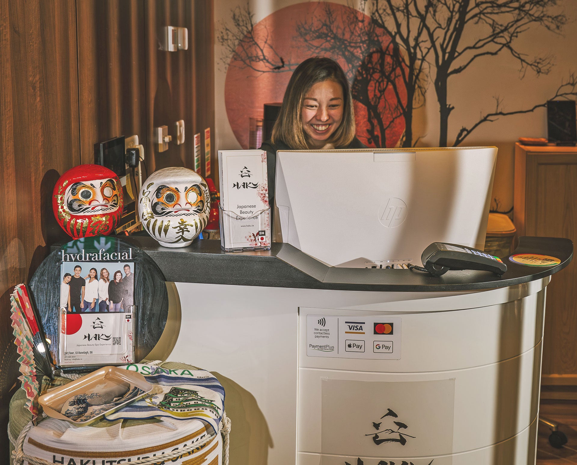 Haku Beauty reception area