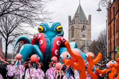 The parade has lots of large scale floats, that have been created by very talented parade companies from all over Ireland.