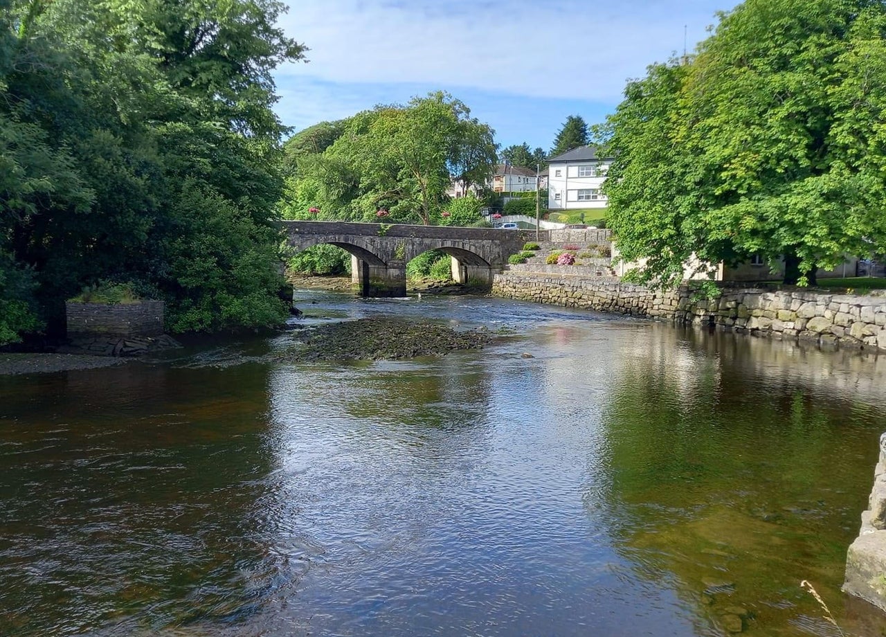 A view of Eske Bridge over the River Eske that flows through Donegal Town