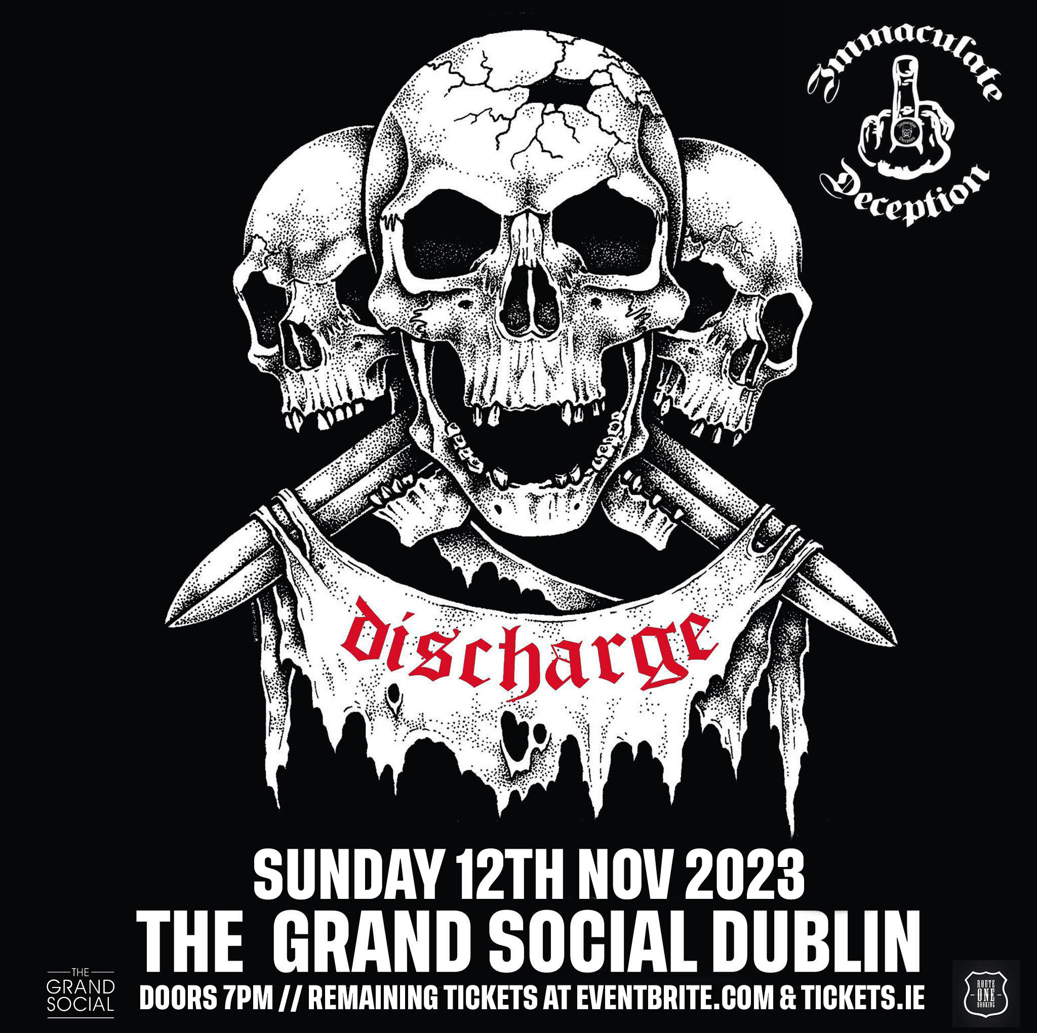 Discharge at The Grand Social Dublin