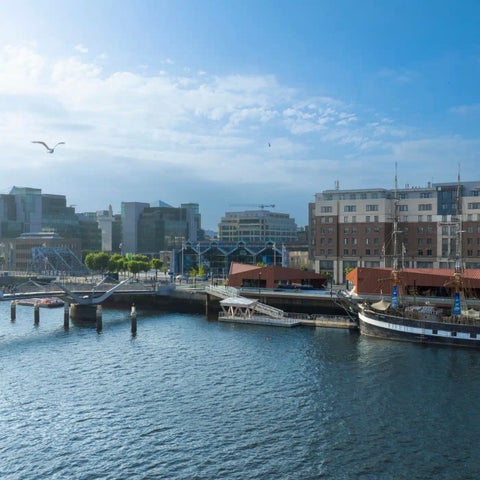 The CHQ Building based at the Dublin Docklands
