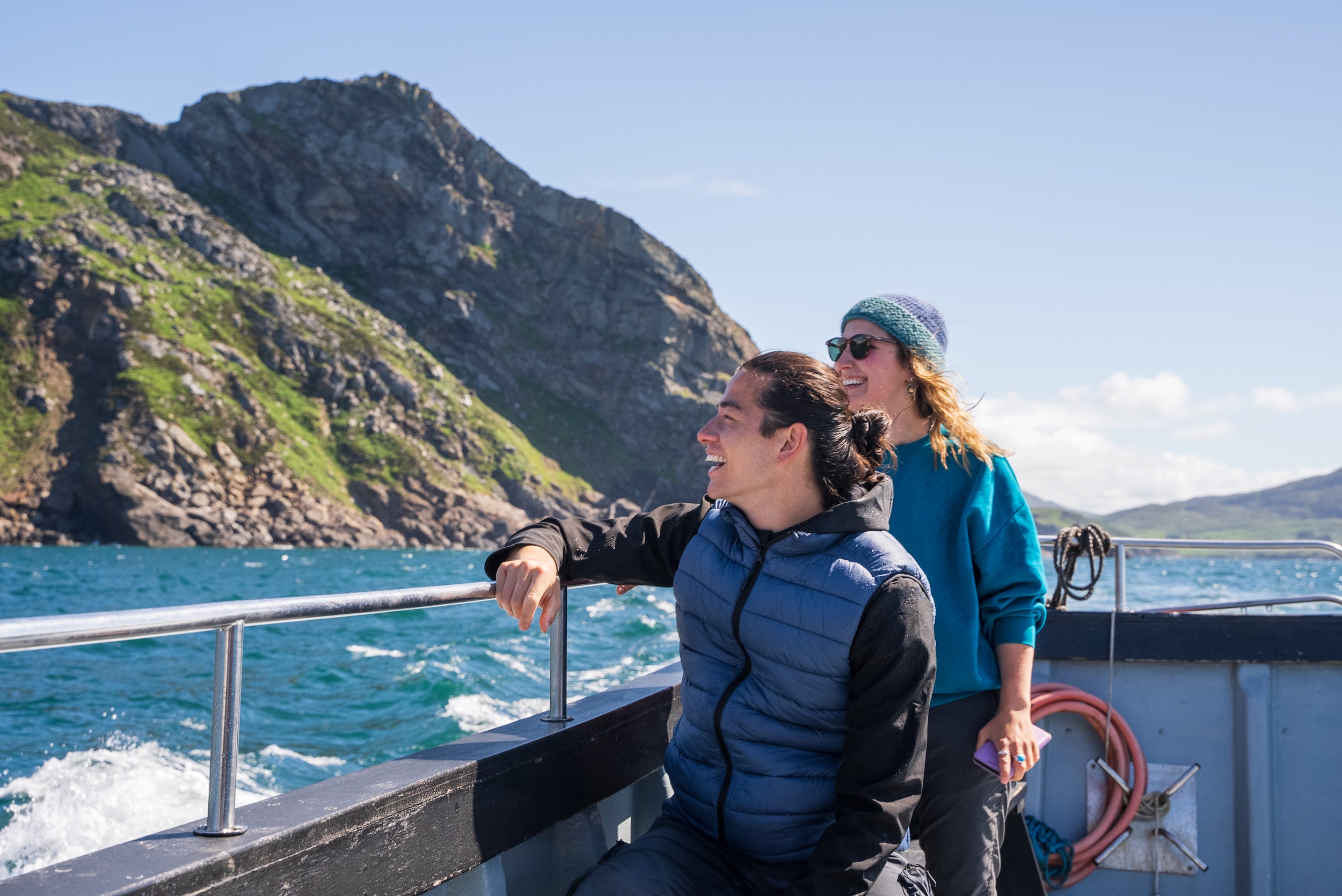 People on a Sliabh Liag Boat Tour in Co Donegal