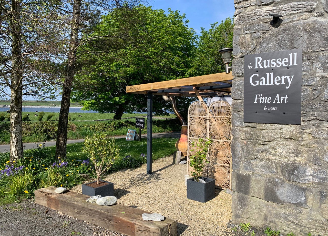 View from the garden at the Russell Gallery