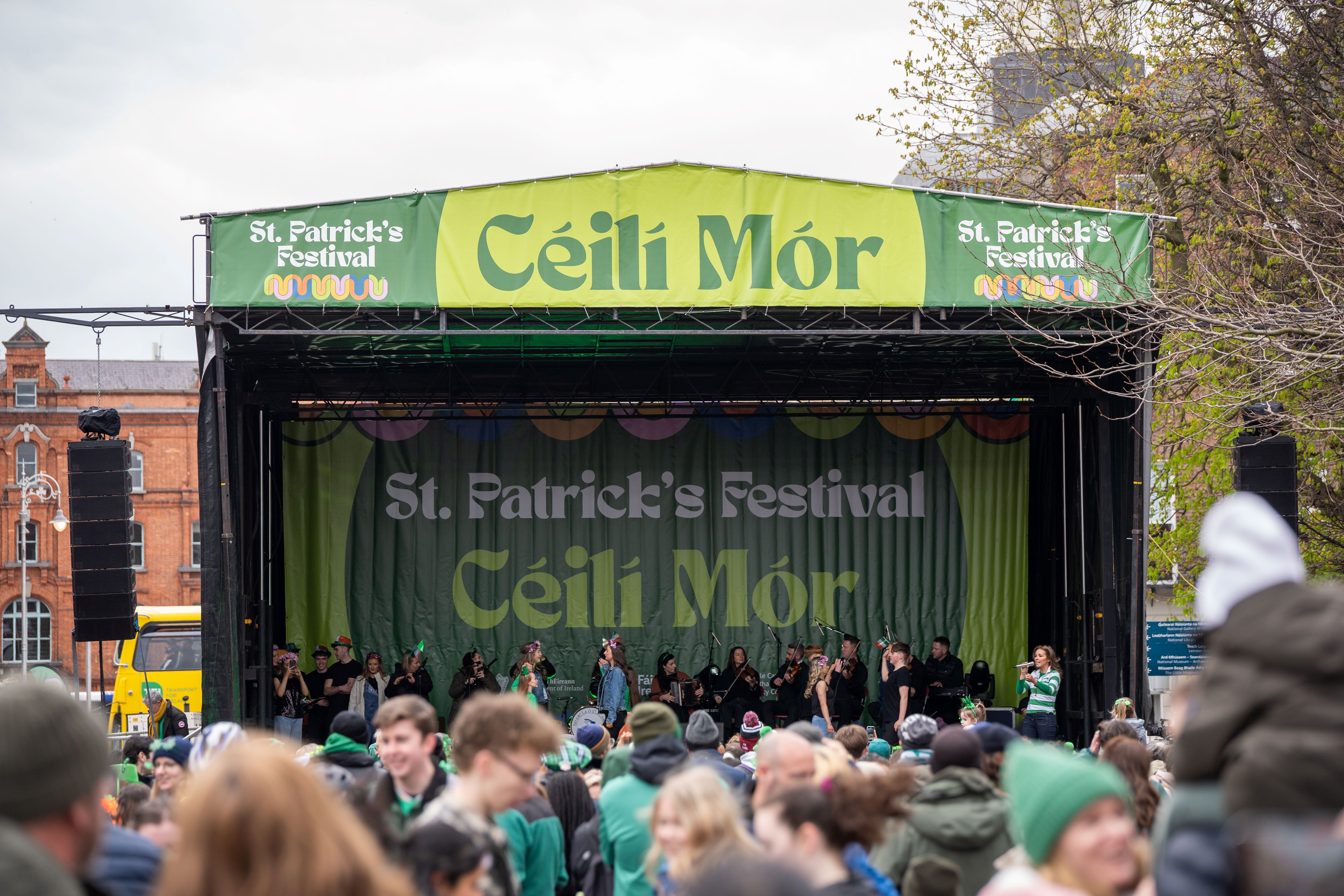 Our Céilí Mór takes place on the afternoon of 17th March is an interactive, participative event led by Dearbhla Lennon, former Riverdancer.