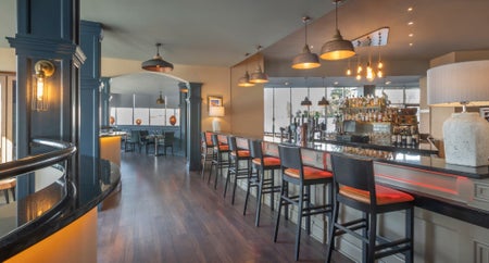 Bar with seating area