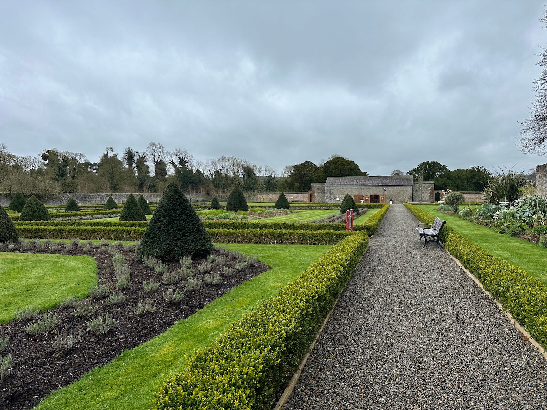 The walled gardens at the Battle of the Boyne site in Drogheda