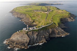 Aerial view of the Old Head of Kinsale