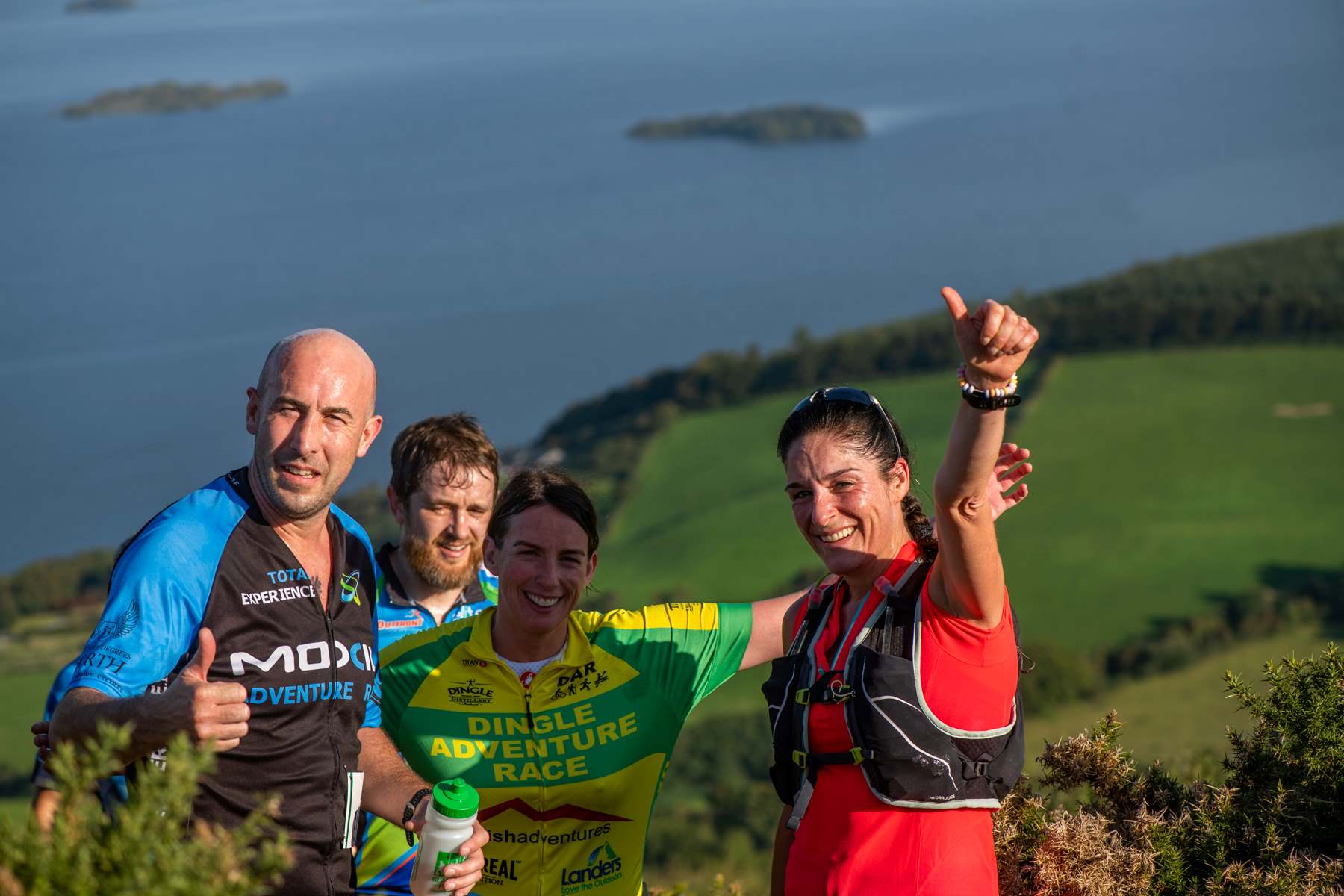 running across the pontoon bridge