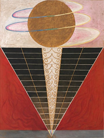 Hilma af Klint (1862-1944), 'Altarpiece, Group X, No.2', 1915. By courtesy of the Hilma af Klint Foundation. Photo: The Moderna Museet, Stockholm, Sweden.