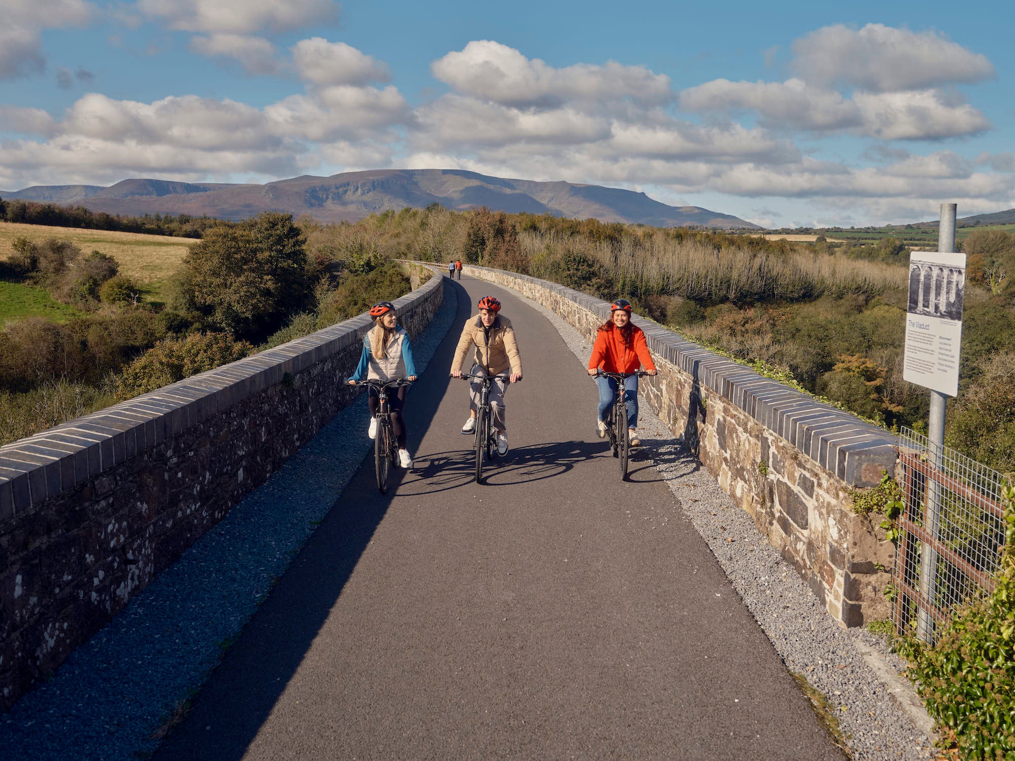 Cyclists on the Waterford Greenway, Co Waterford