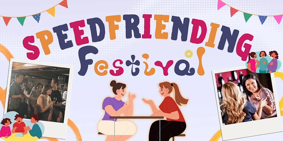 Meet new people. Do something different. Win Prizes. Every few minutes you move seat and chat to different people with prizes and music.  THIS IS NOT SPEED DATING - THIS IS SPEED FRIENDING