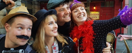 Group taking a selfie