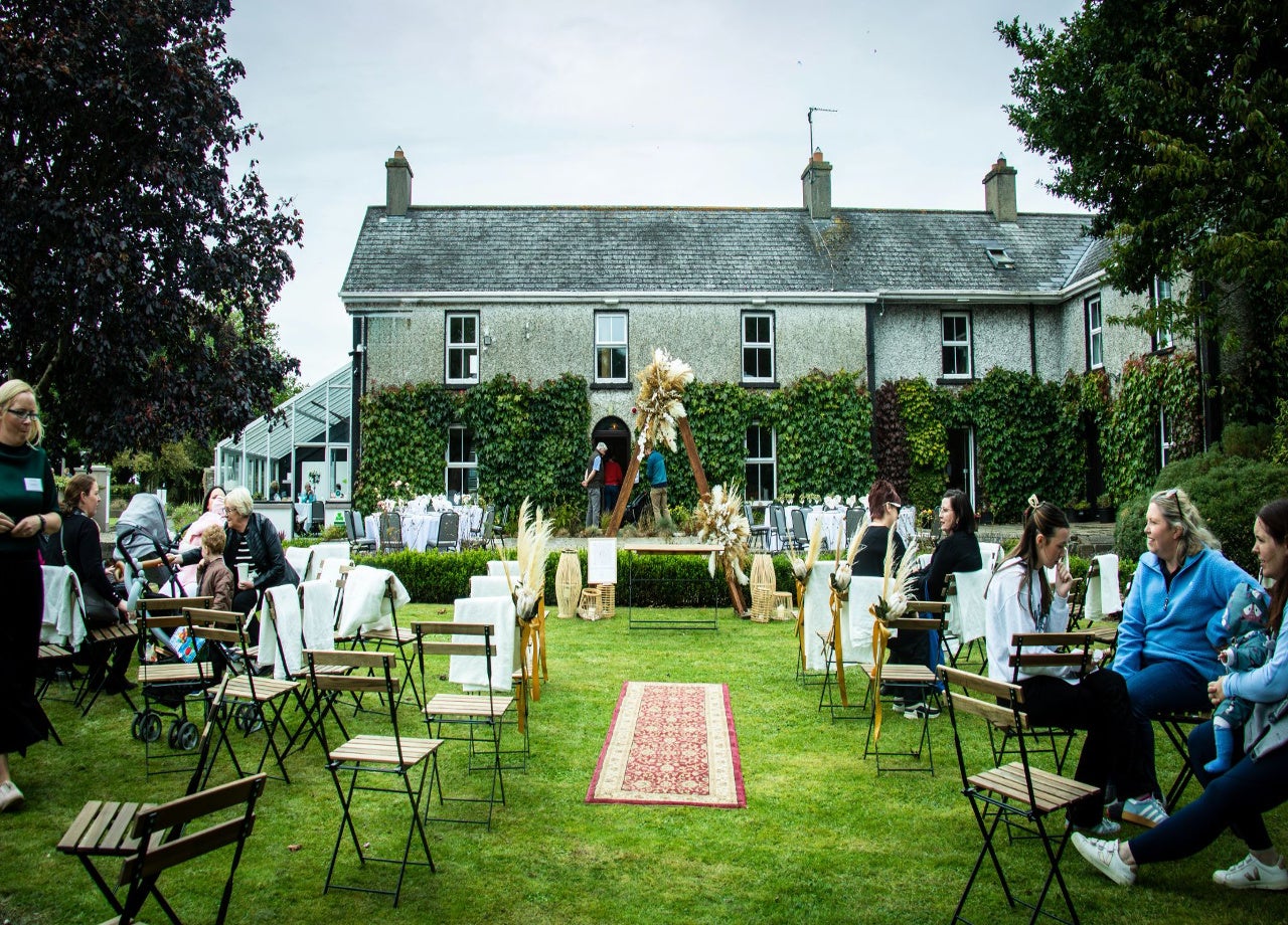 View of house and garden