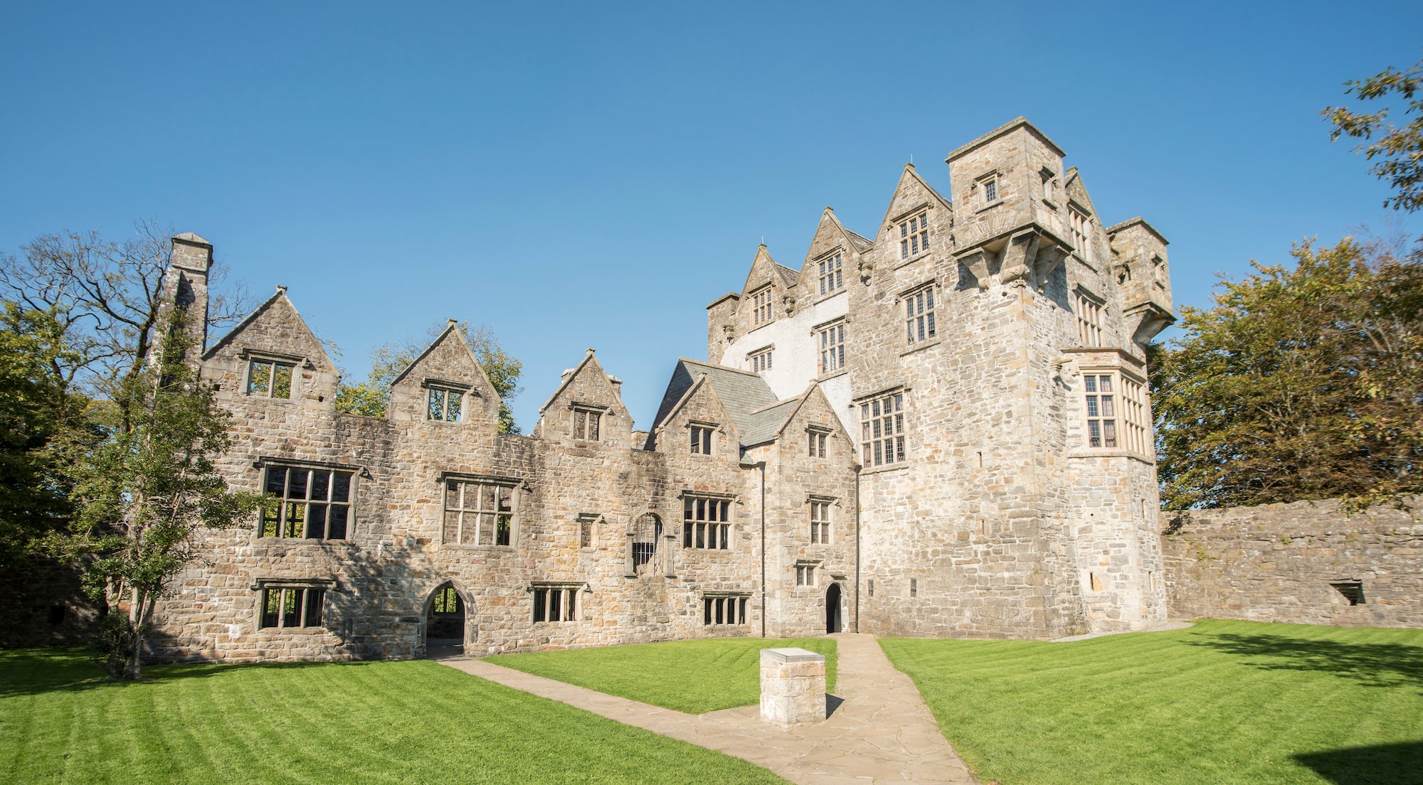 Exterior view of Donegal castle in County Donegal