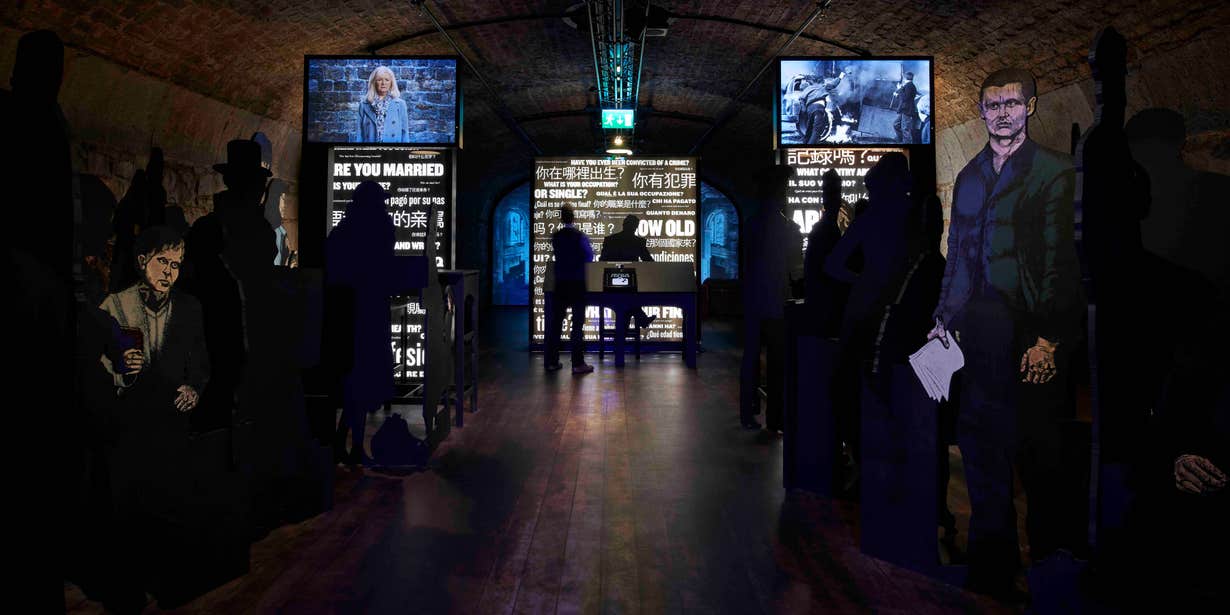 Interactive displays at EPIC The Irish Emigration Museum, Dublin.