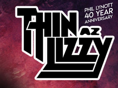 Poster with large band name text.