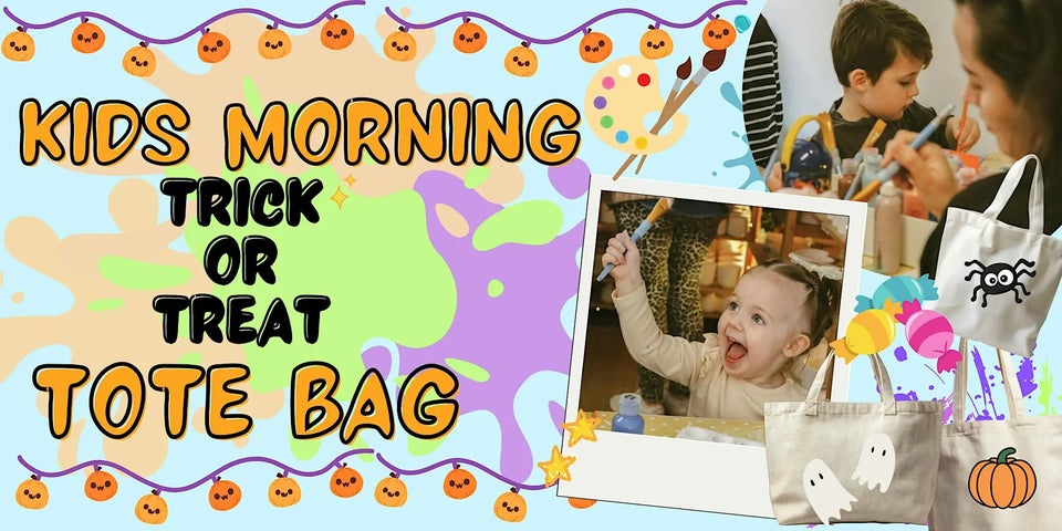 Halloween Kids Morning Paint Trick or Treat Bag