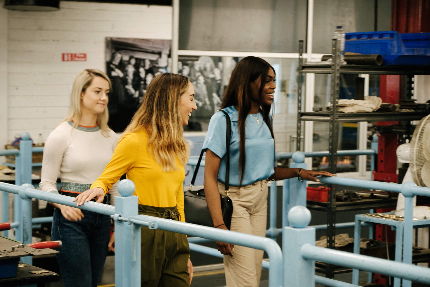 Friends browsing Newbridge Silverware.