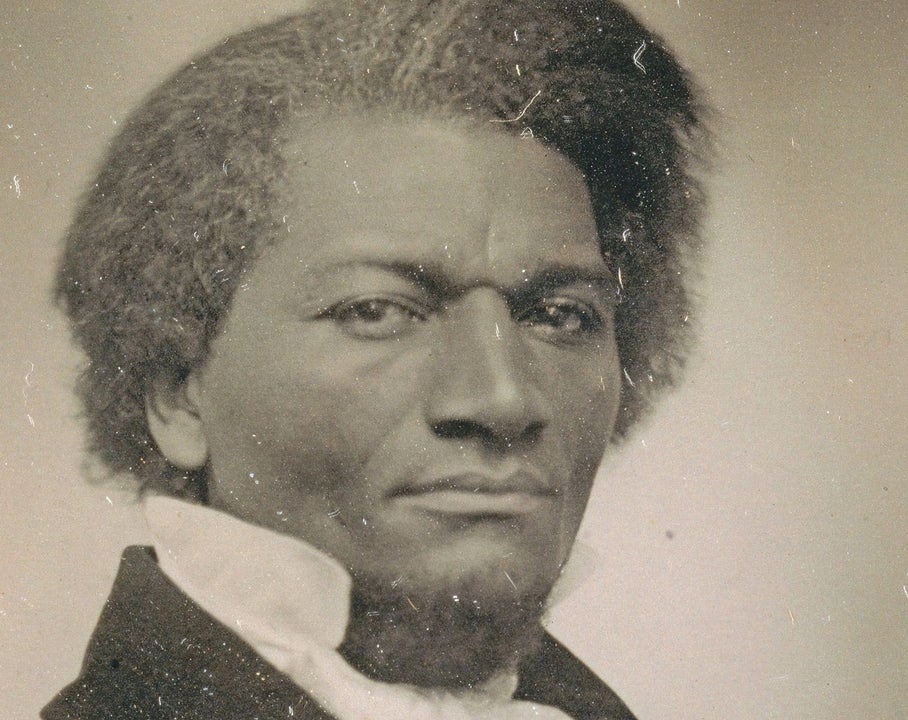 An early portrait of Frederick Douglass, likely taken around the time of his visit to Ireland, capturing the piercing gaze and dignified bearing that made him one of the most photographed Americans of the 19th century.
