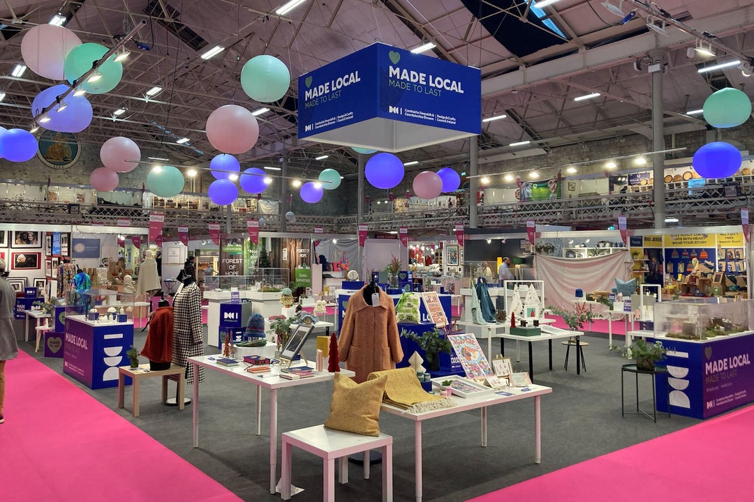 The Design and Crafts Council of Ireland (DCCI) "Made Local" in Ireland presentation at Gifted, featuring the best of "Handmade in Ireland" gift ideas.