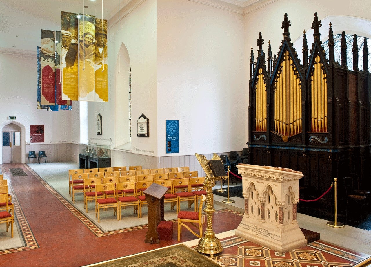 St Georges Church at the visitor centre