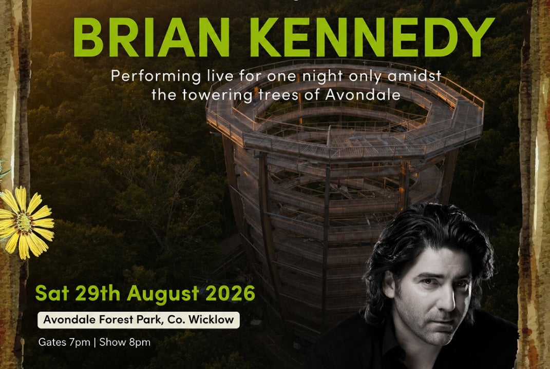 An evening with Brian Kennedy performing live for one night only amidst the towering trees of Avondale Forest Park