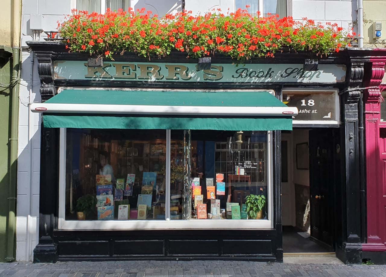 Front shop exterior of Kerr's Bookshop Clonakilty