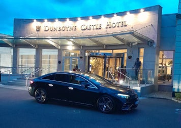 A Top Hat Chauffeurs car outside Dunboyne Castle Hotel