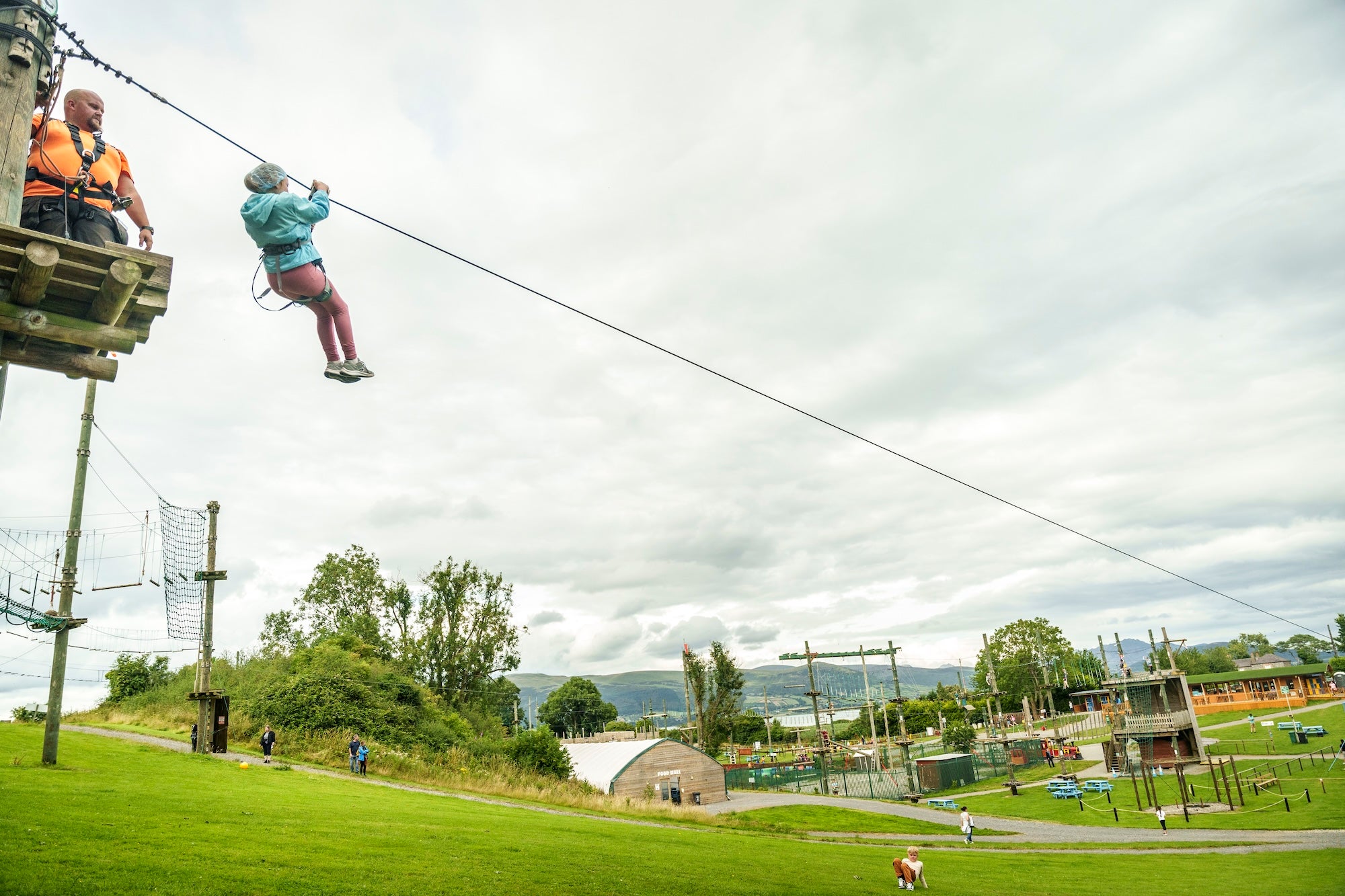 People ziplining at Carlingford Adventure Centre in Co Louth