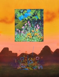 Acrylic & spray paint on canvas 90cm x 70cm €3800