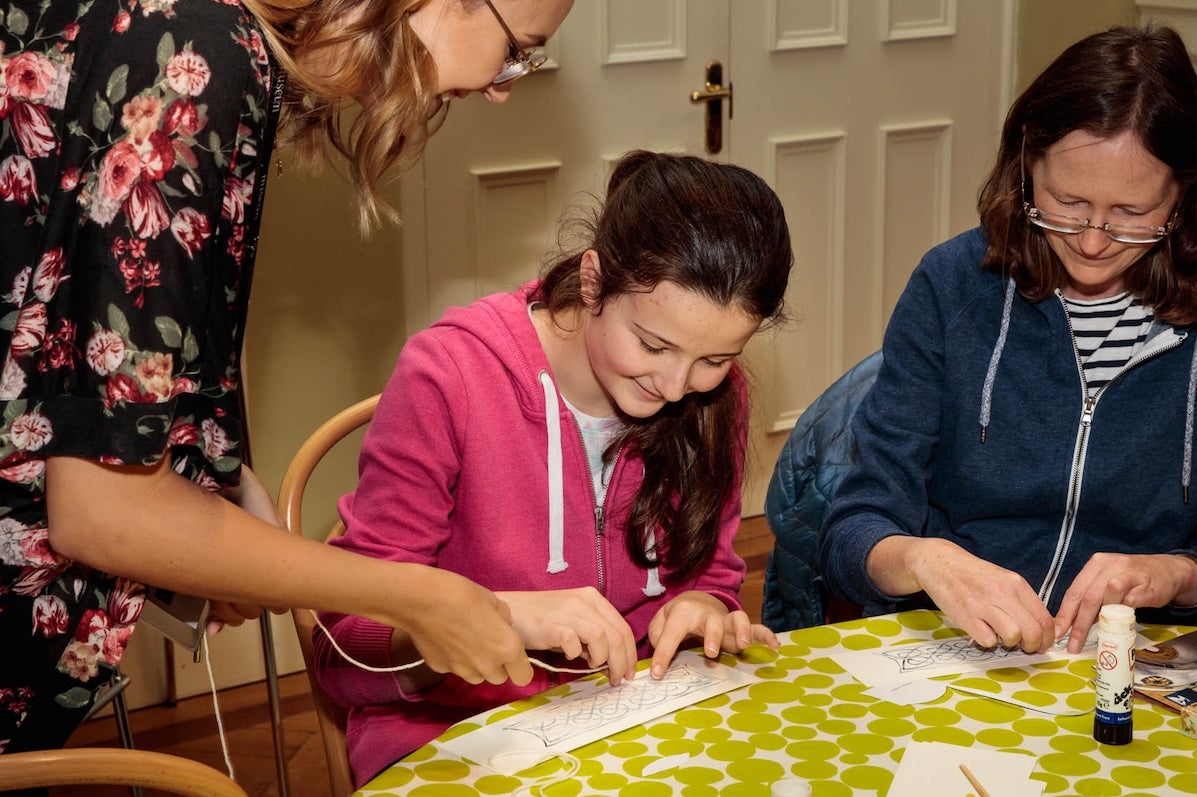 Drop-In workshop in the Learning Resource Room, National Museum of Ireland