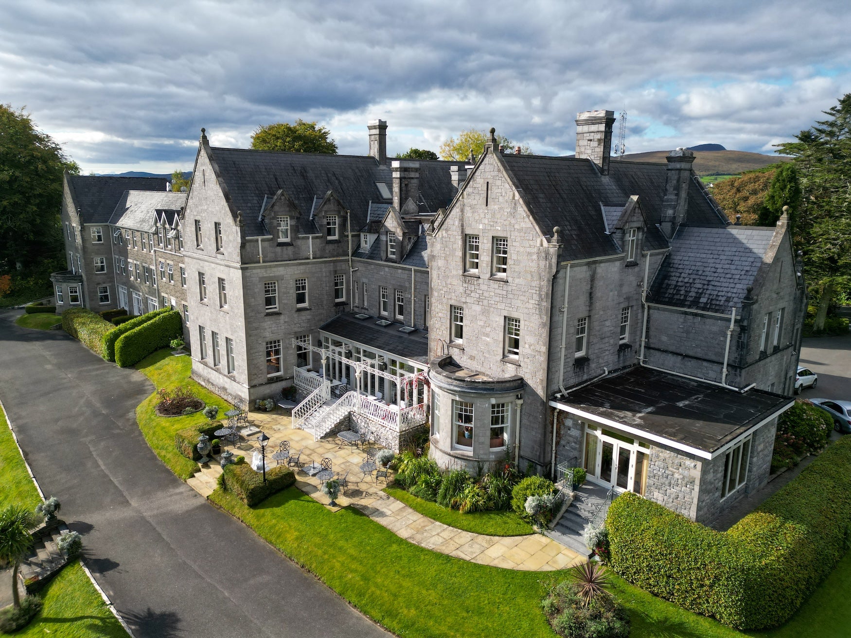 Exterior view of Park Hotel Kenmare in Co Kerry