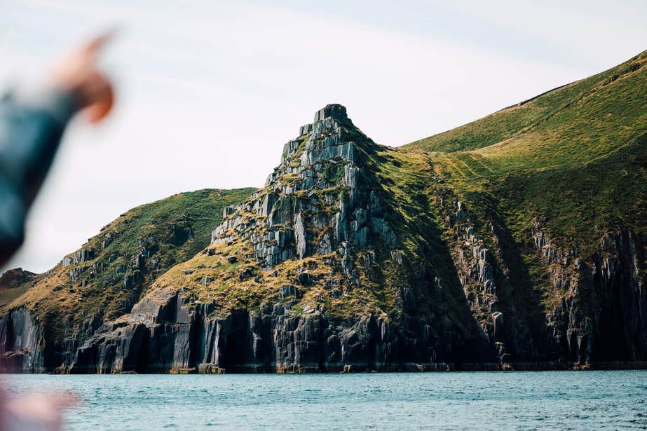 View of the Blasket Islands from a boat tour.